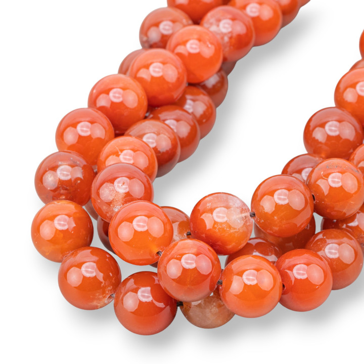 Glatter runder hämatoider Quarz AA 13 mm