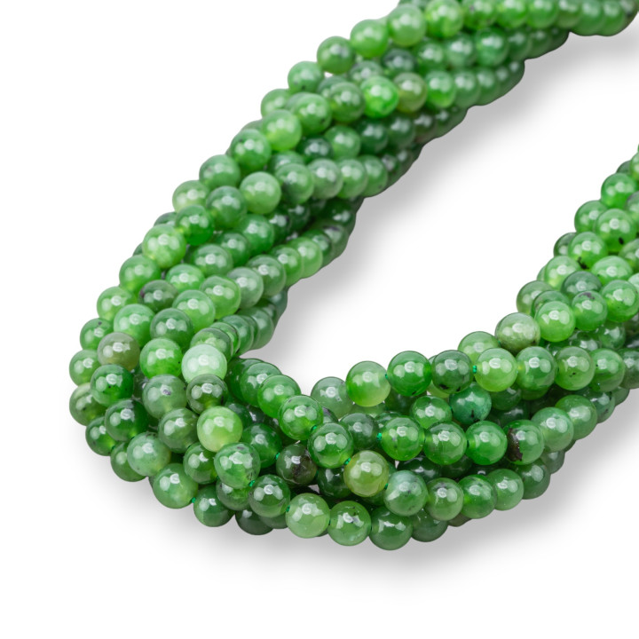 Jade Birman Foncé Rond Lisse (YLN) 06mm