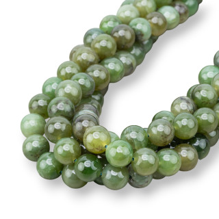 Burmesische Jade, rund, glatt, AA, 10 mm