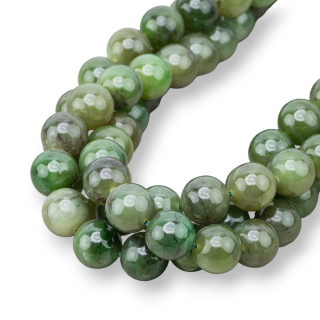 Jade Birman Rond Lisse AA 12mm