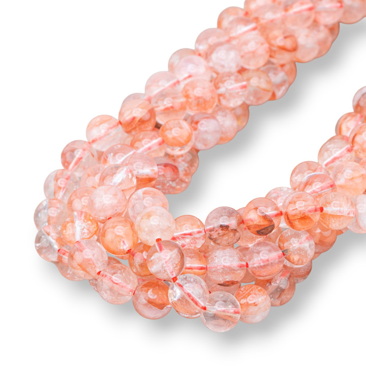 Cuarzo Hematoide Clear Top Redondo Liso 09mm