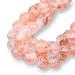 Cuarzo Hematoide Clear Top Redondo Liso 14mm