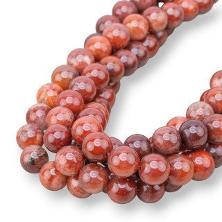 Quarzo Ematoide Tondo Liscio  11mm