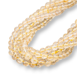 Quarzo Rutilato Gold Tondo Liscio  7mm