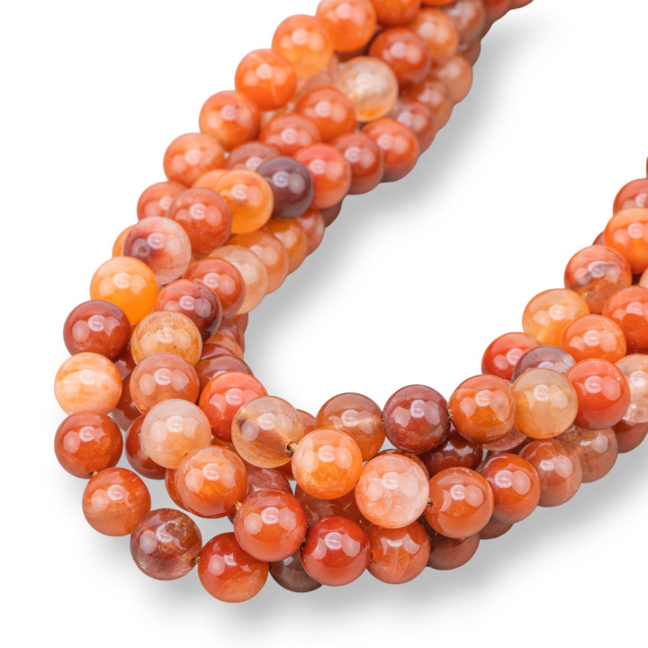 Smooth Round Red Rutilated Quartz 09mm