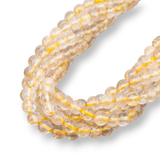 Cuarzo Rutilado Transparente Redondo Liso 07mm