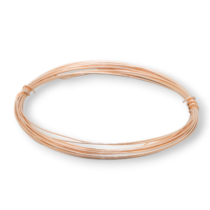 Shapeable 925 Silver Wire 0.4mm Rose Gold 10g approx. 7.5m