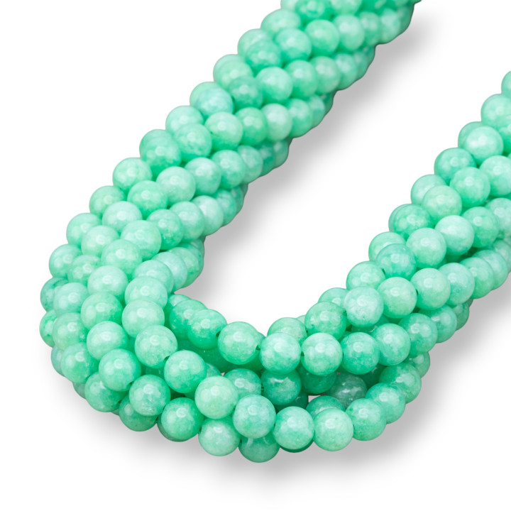 Intense Chrysoprase Green Jade Round Smooth 06mm