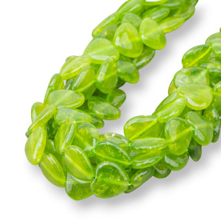 Πιάτο καρδιάς Jade Peridot 15mm