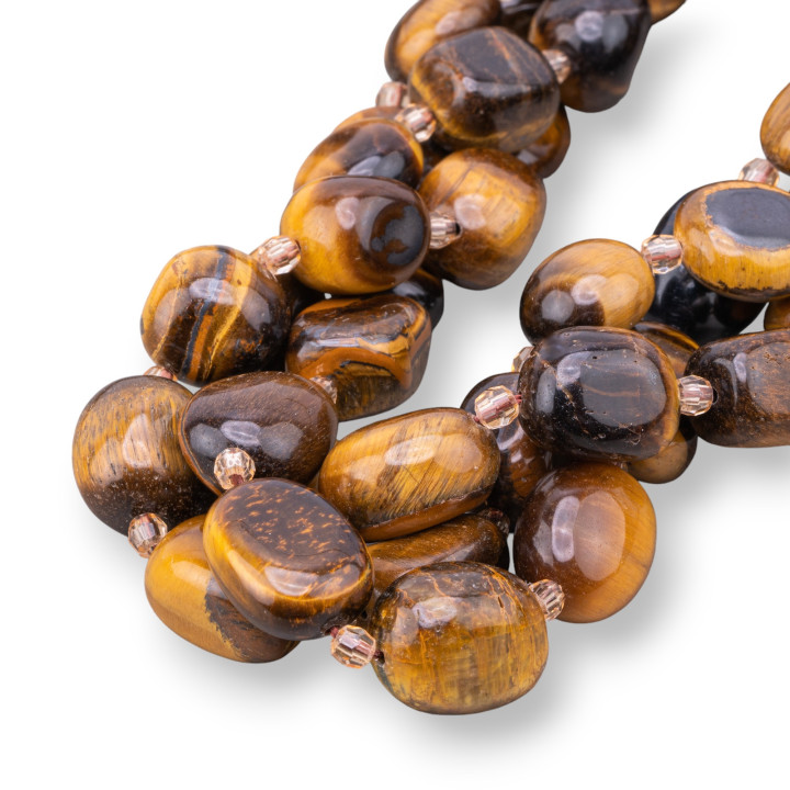 Tiger's Eye Tumbled Stone 8-13x13-18mm