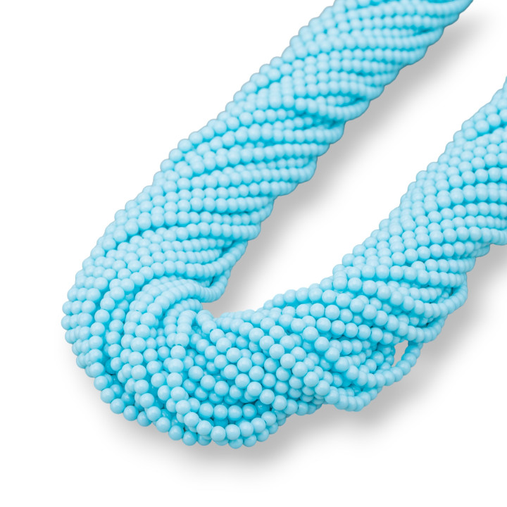 Pasta Turquesa 4 Flores Redondo Liso 02mm