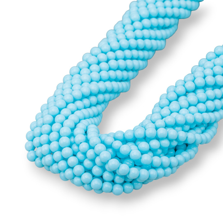 Pasta Turquesa 4 Flores Redondo Liso 04mm