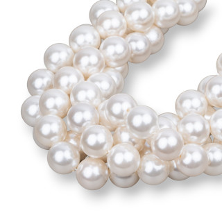 White Mallorca Pearls Round Smooth 12mm