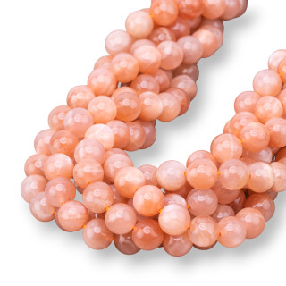 Pink Moonstone Smooth Round Top 08mm