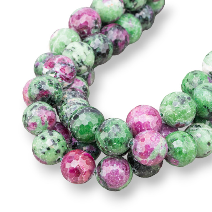 Rubizoisita First Choice Rojo Facetado (YXX) 14mm