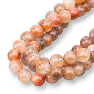 Glatter runder intensiver Rutilquarz 13 mm