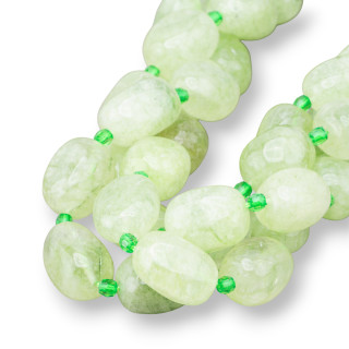 Quarzo Verde Sasso Burattato 8-13x13-18mm