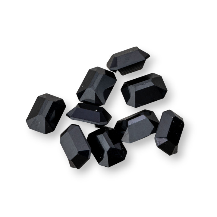 Swarovsky Rectangle Octagon ART. 4600 7x5mm Jet 10pz
