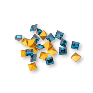 Swarovsky Strass Plaza ART. 4401 3mm LAMINADO EN ORO Montana 40uds