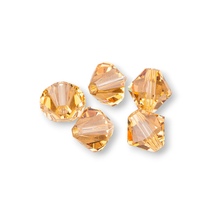 Swarovsky XILION Doppelkegel ART. 5328 8 mm heller Colorado-Topas, 10 Stück