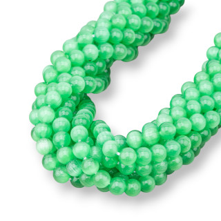 Oeil de Chat Vert Lisse Rond 06mm