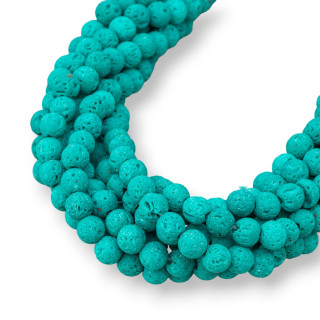 Pietra Lavica Vari Colori Tondo Liscio  6mm Verde Veronese