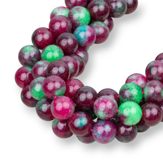 Jade Floral Round Smooth 10mm