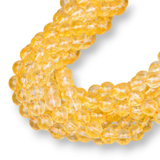 Smooth Round Citrine Quartz 08mm