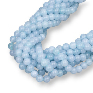 Jade-Aquamarin, rund, glatt, 04 mm