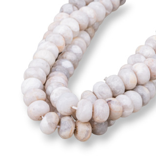 Agata Botswana Rondelle Sfaccettato 12x8mm