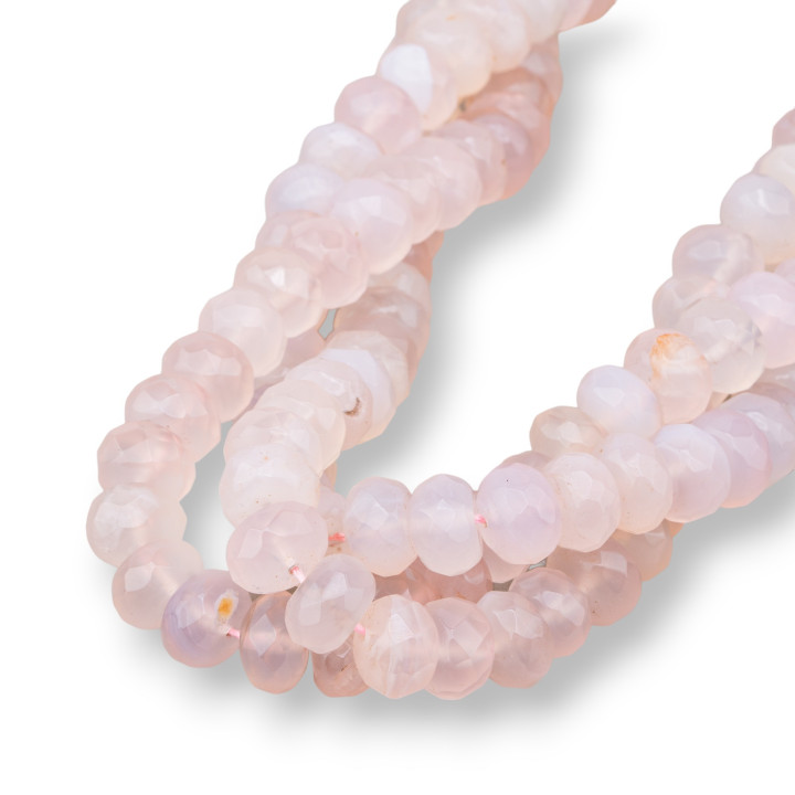 Γκρι Αχάτης Rondelle Faceted 10x6mm