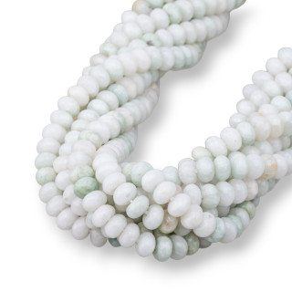 Amazonite Washers Smooth 6.5x4mm Clear