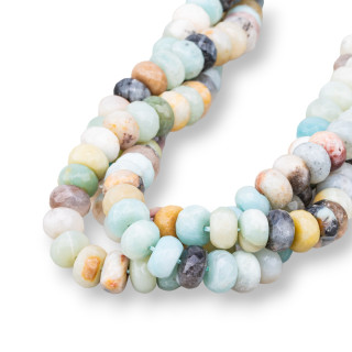 Amazonit Facettierte Rondelle 10x6mm