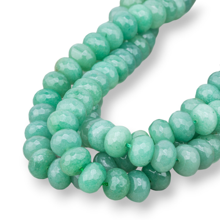 Aventurine Verte Rondelle Facette 12x8mm