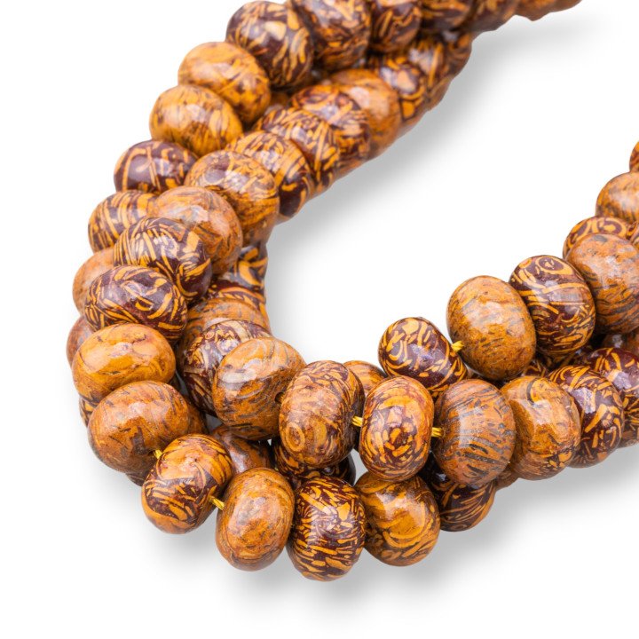 Λείες ροδέλες Bronzite 12x8mm