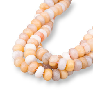 Calcita Rondelle Facetada 10x6mm