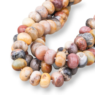 Jasper Picasso Mix Rondelle Liso 12x8mm