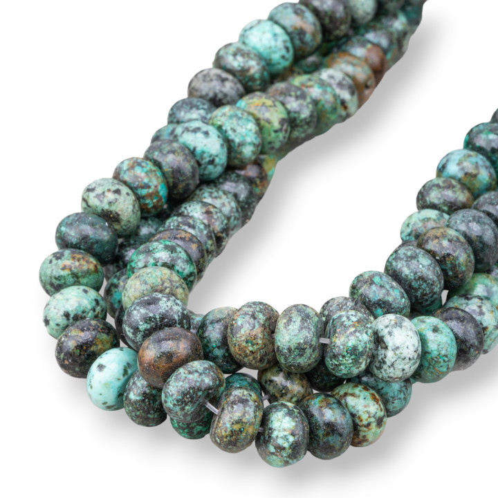 Jaspe Vert Rondelles Lisses 10x6mm