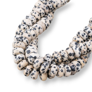 Eierschalen-Jaspis-Rondelle, glatt, 10 x 6 mm