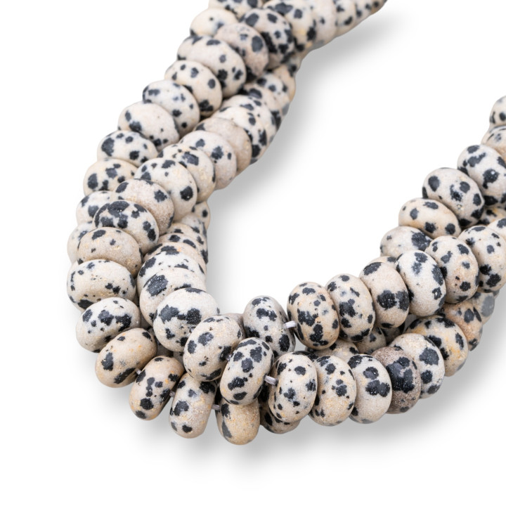 Cáscara De Huevo Jaspe Rondelle Liso 10x6mm