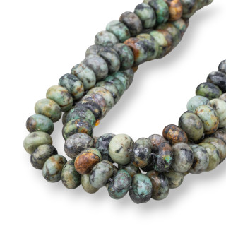 Jade Africano Rondelle Liso 10x6mm