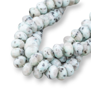 Λείες ροδέλες Jade Mosaic 12x8mm