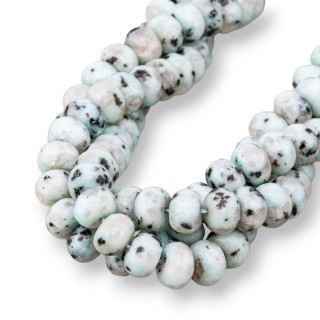 Jade Mosaïque Rondelle Facette 12x8mm