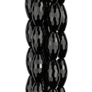 Arroz Onyx Ovalado Redondo Facetado 10x20mm