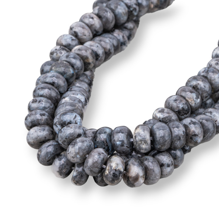 Labradorite Nero Larichite Rondelle Lisce 10x6mm