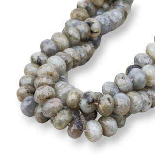 Labradorite Rondelle Facette 12x8mm