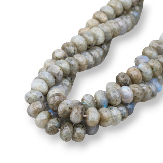 Πράσινο Labradorite Rondelle Faceted 10x6mm