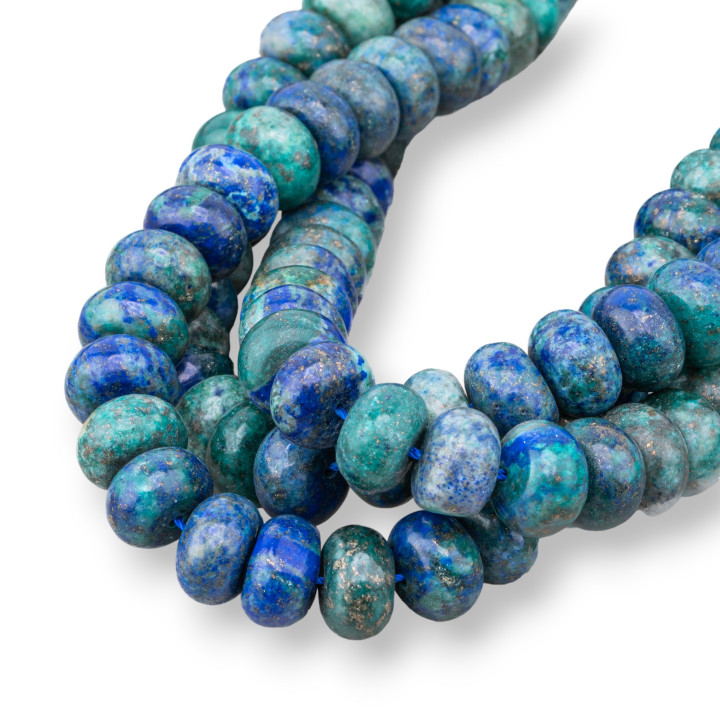 Lapis Lazuli Afghan Rondelle Lisse 12x8mm