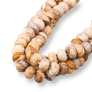 Paaesina-Stein, facettierte Rondelle, 12 x 8 mm