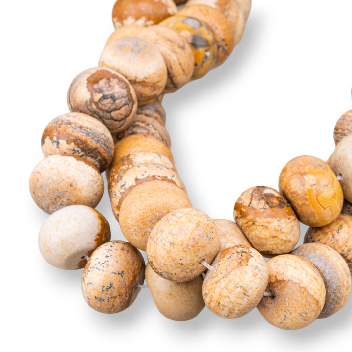 Paesena Stone Glatte Rondelle 16x11mm